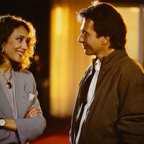 Movie with actress Mrs Marisa Berenson wearing earrings and necklace made especially for this film, late 1994