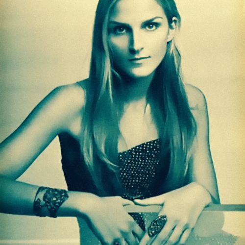 New portrait of Gaia Repossi by Karl Lagerfeld 2009