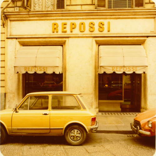 Costantino Repossi  boutique in Turin 1970