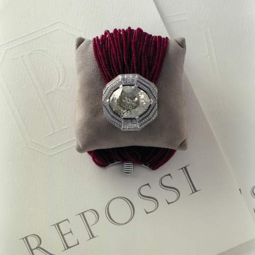 Repossi 101 cts old Diamond from India, on a high jewellery bracelet