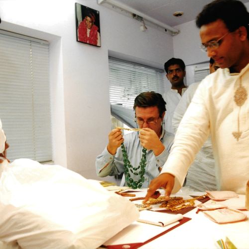 Selection of ancien gems, Jaipur office, 1995